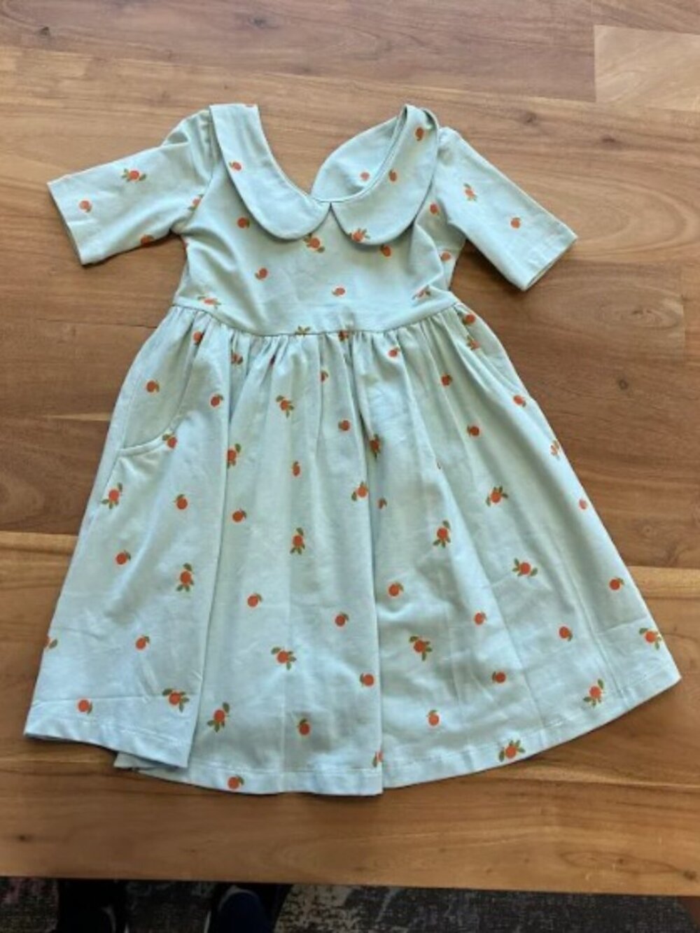 Hanna Andersson- Collared skater dress with pockets